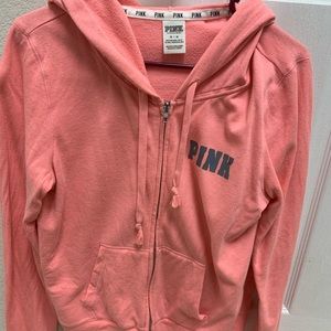 Pink zip up hoodie